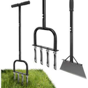 2-in-1 Lawn Aerator & Weeding Tool with Snow Shovel – Multifunctional Garden and Yard Tool